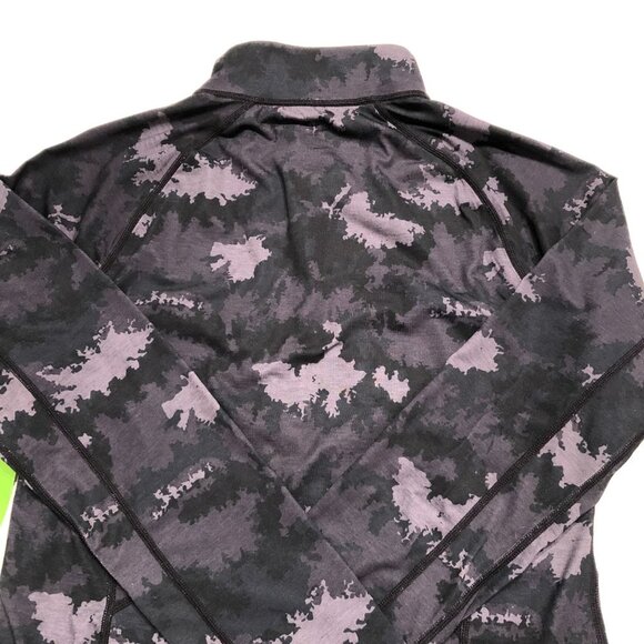 Paradox Dri-Release Freshguard Lg Slv 1/2 Zip Wool Camo Top Purple + Blk Sz S - Picture 6 of 11